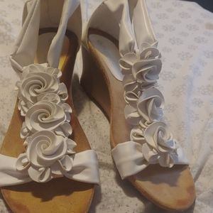 Patrizia Italian leather wedge sandles